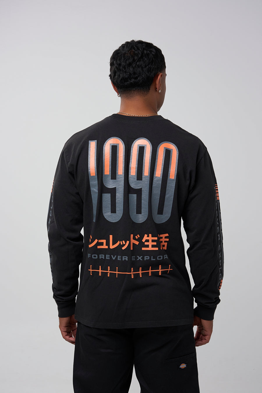 RACER LONG SLEEVE - FADED BLACK
