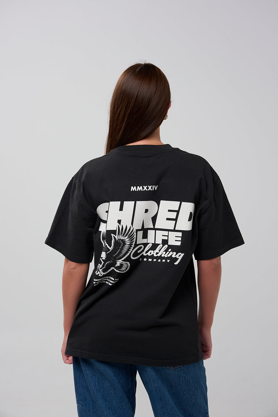 KEY TO CONSISTENCY TEE - FADED BLACK