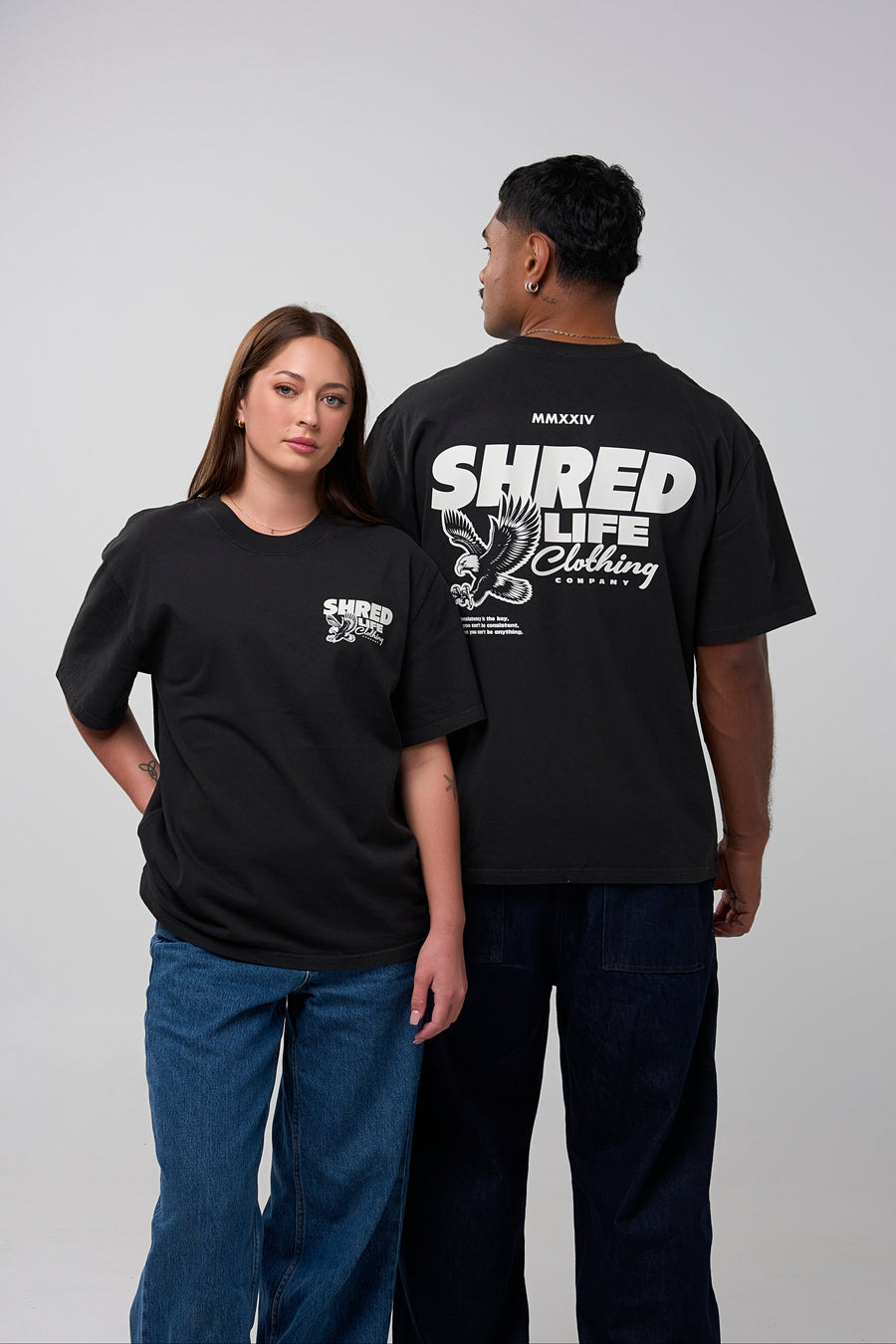 KEY TO CONSISTENCY TEE - FADED BLACK