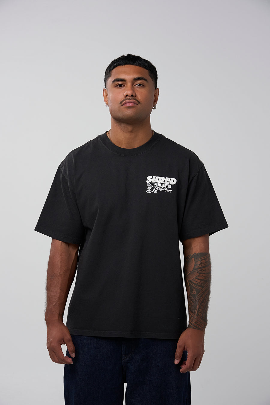 KEY TO CONSISTENCY TEE - FADED BLACK