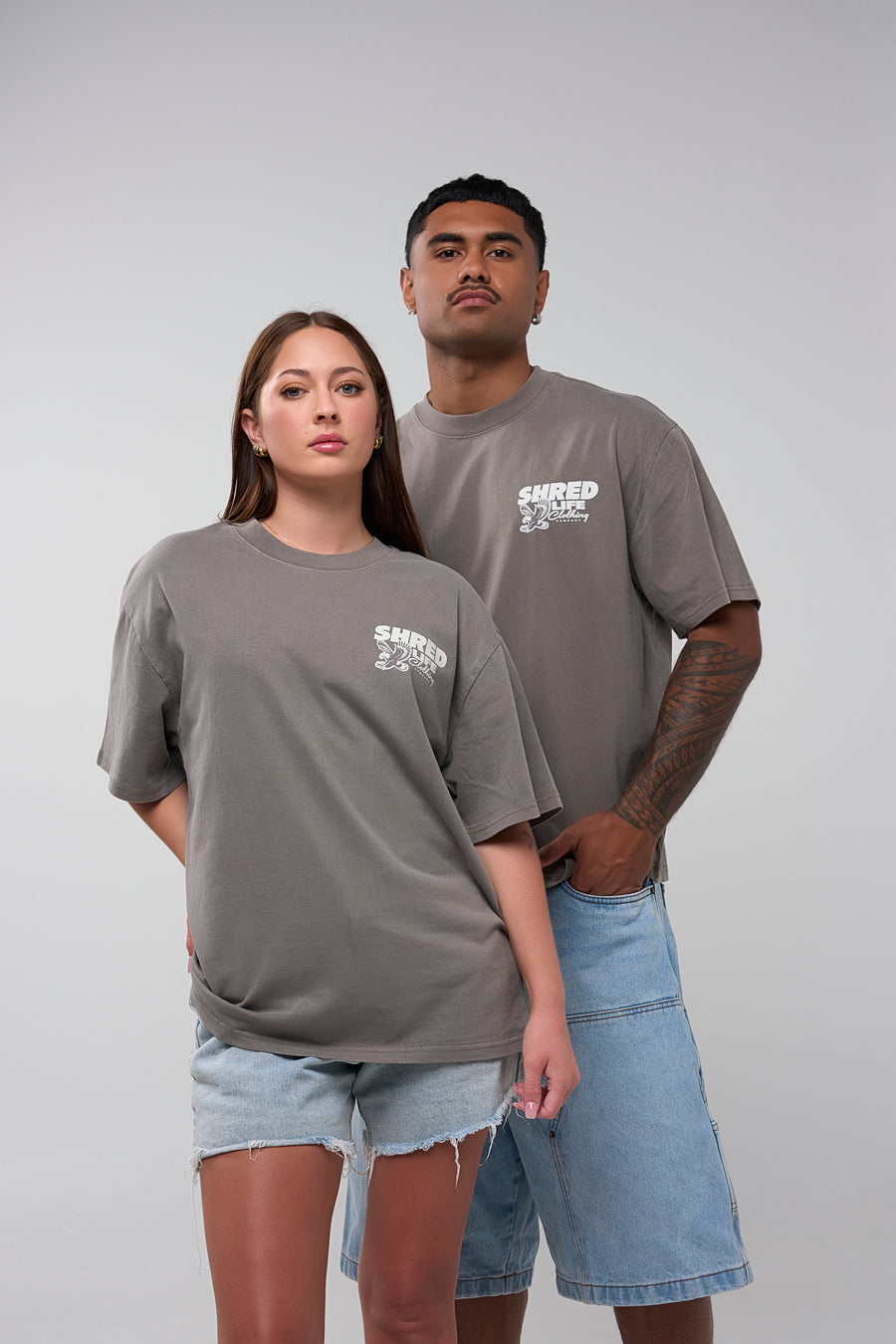 KEY TO CONSISTENCY TEE - FADED GREY