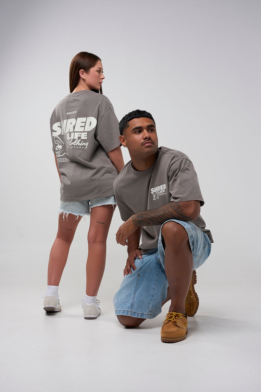 KEY TO CONSISTENCY TEE - FADED GREY