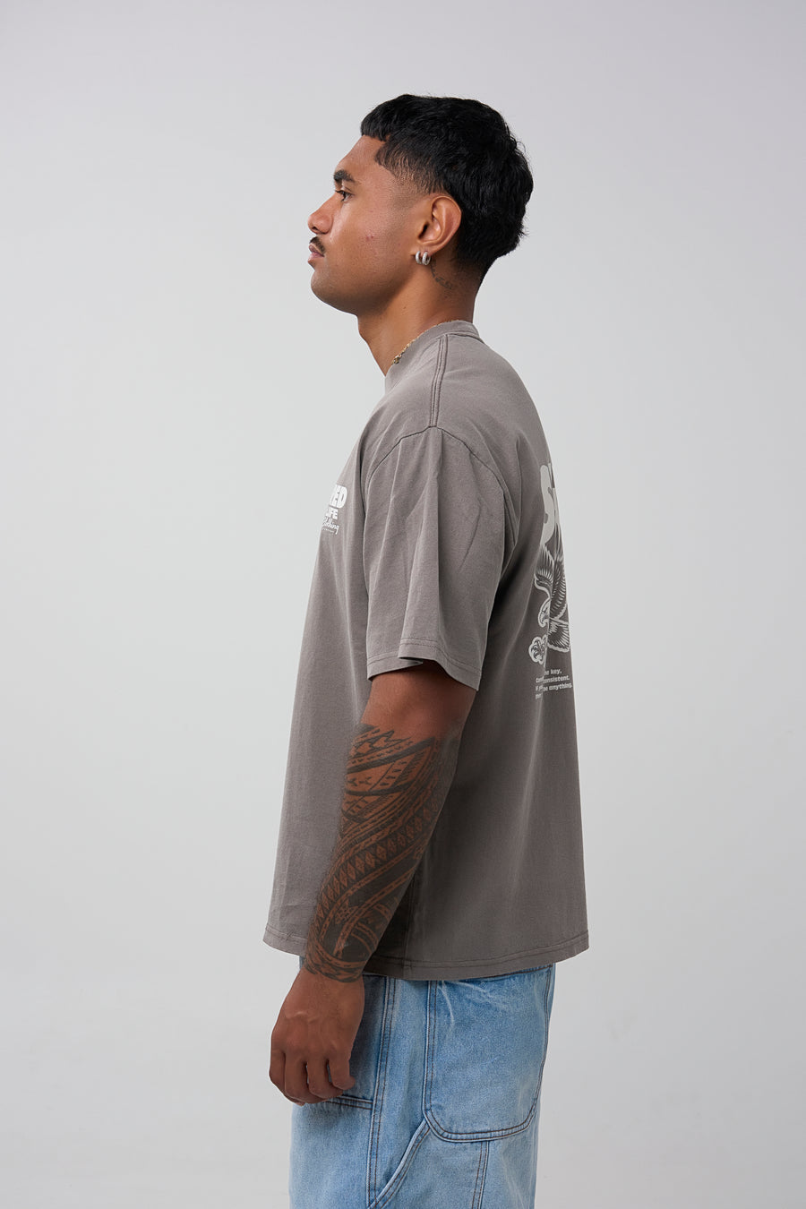 KEY TO CONSISTENCY TEE - FADED GREY