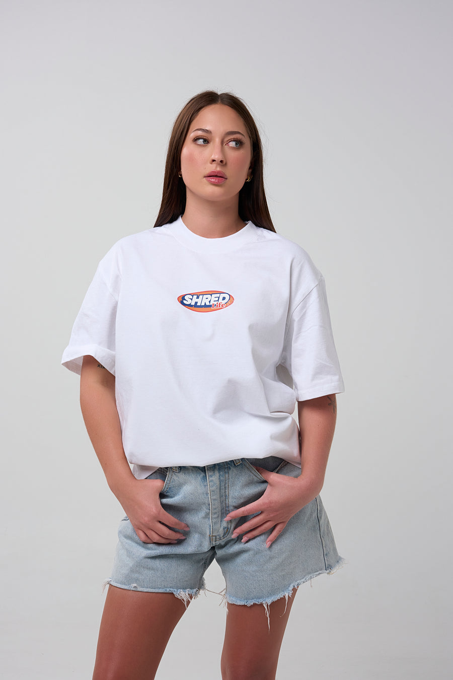 NINETIES TEE - FADED WHITE