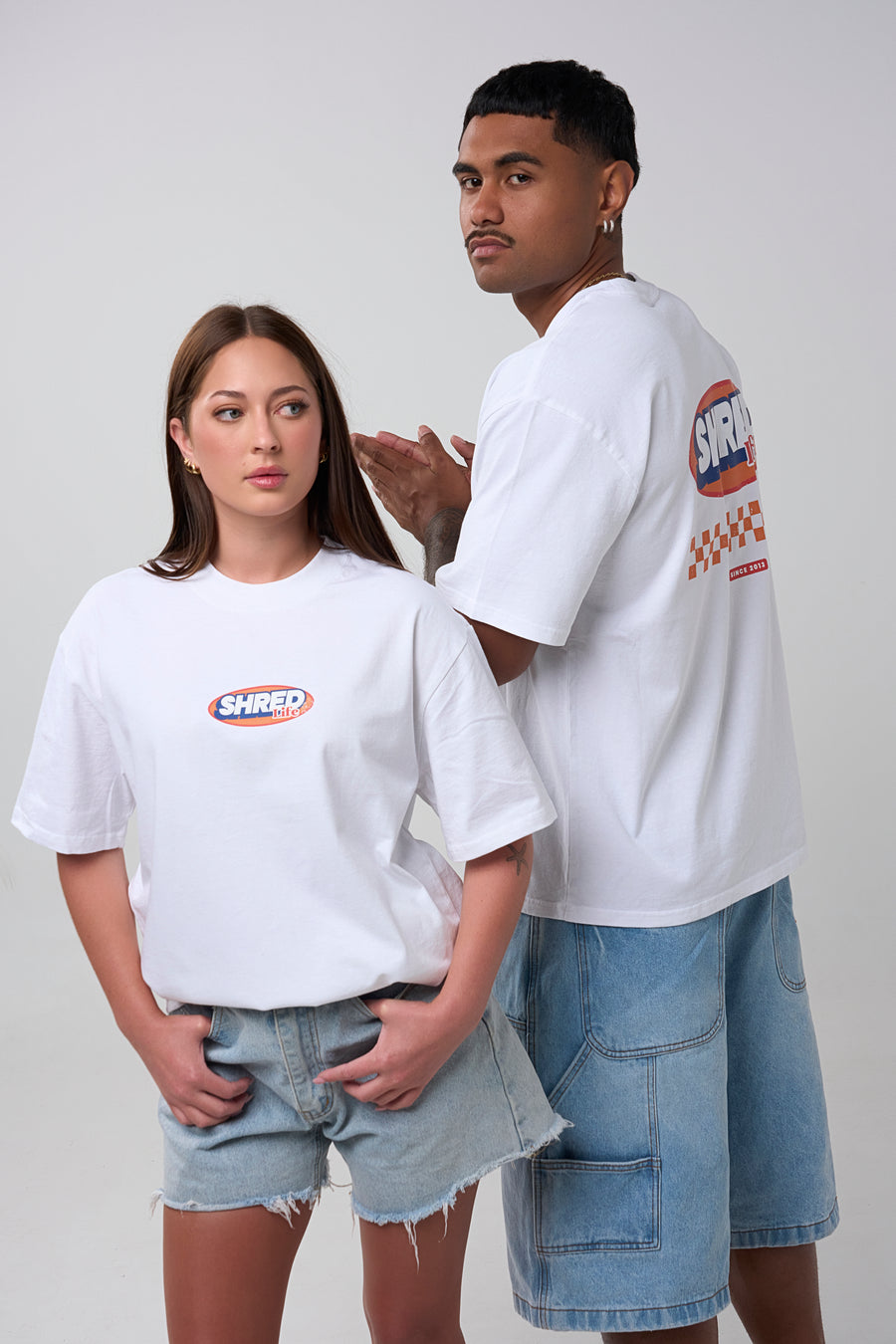 NINETIES TEE - FADED WHITE