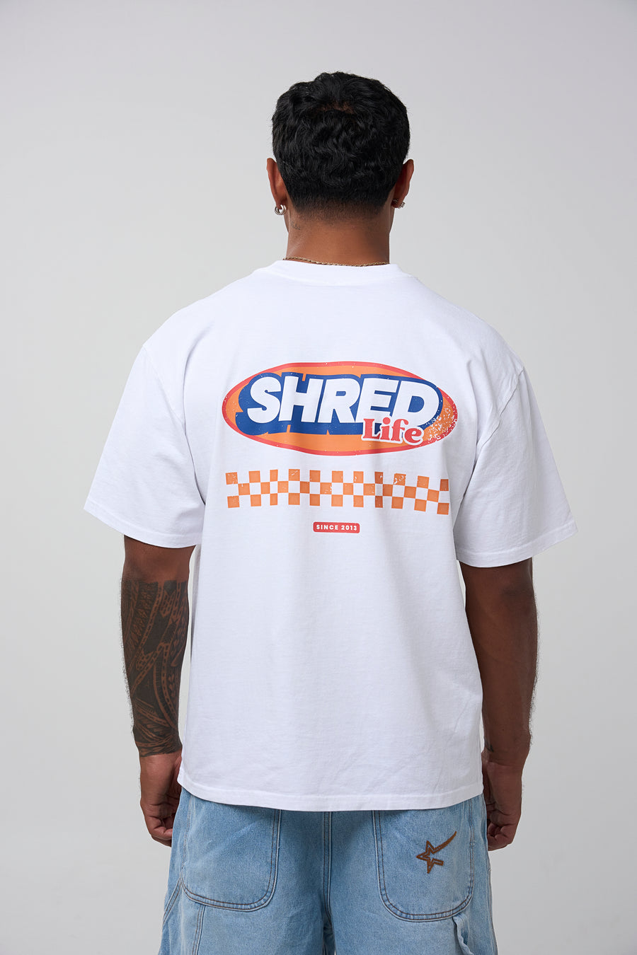 NINETIES TEE - FADED WHITE