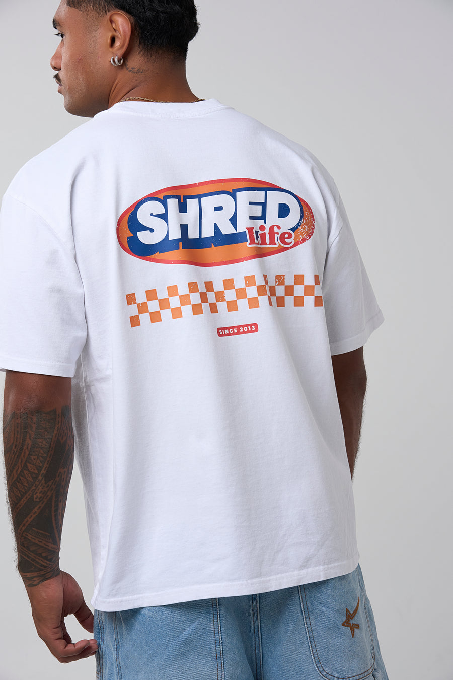 NINETIES TEE - FADED WHITE