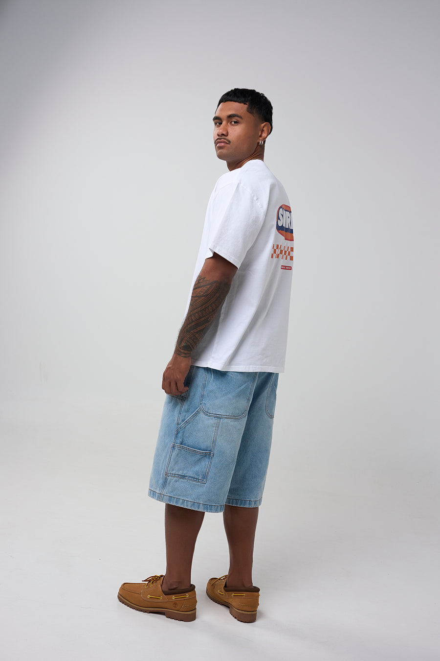 NINETIES TEE - FADED WHITE