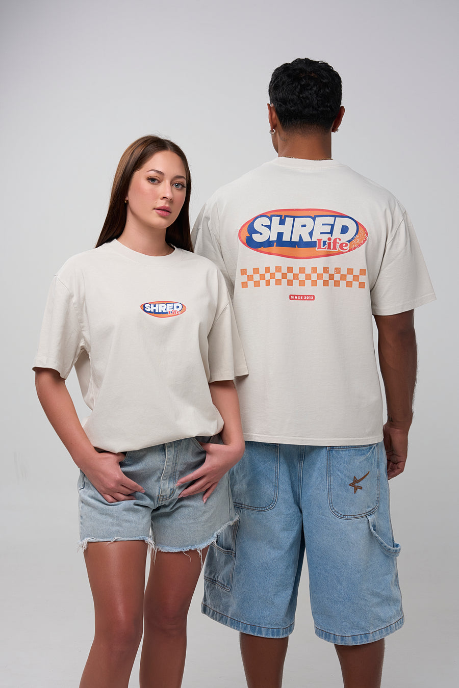 NINETIES TEE - FADED BONE