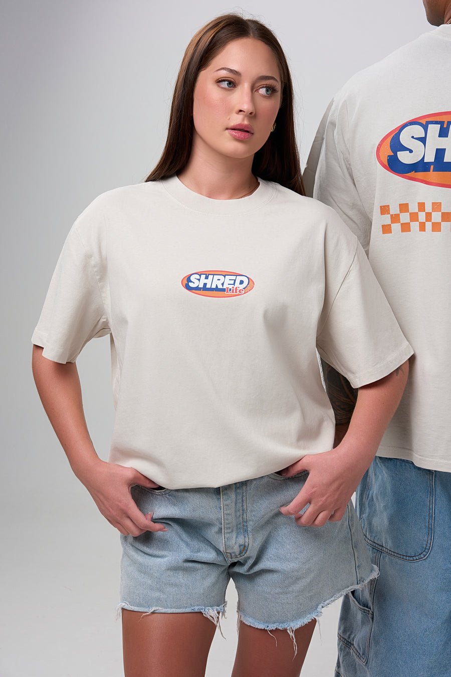 NINETIES TEE - FADED BONE