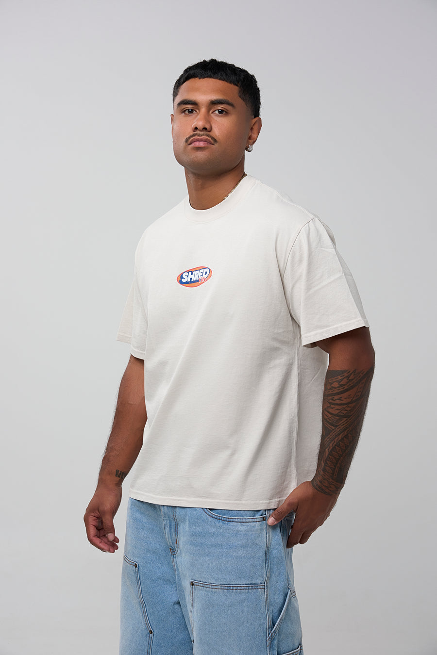 NINETIES TEE - FADED BONE