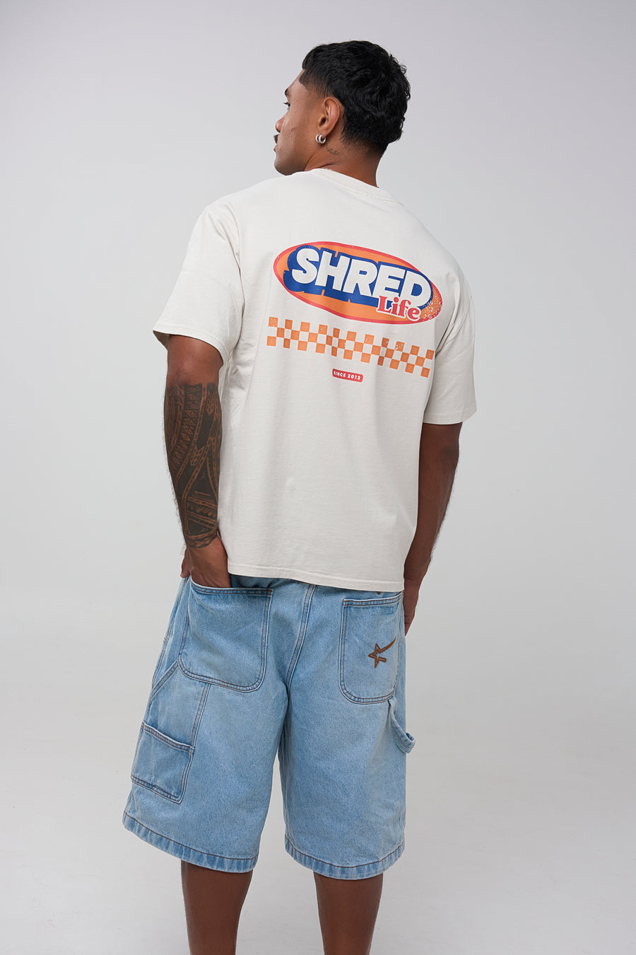 NINETIES TEE - FADED BONE