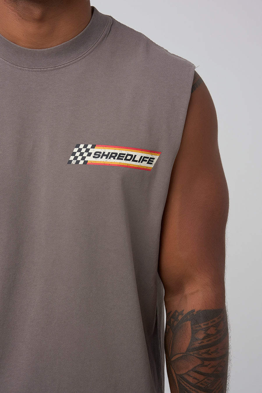SPEEDWAY TANK - FADED GREY