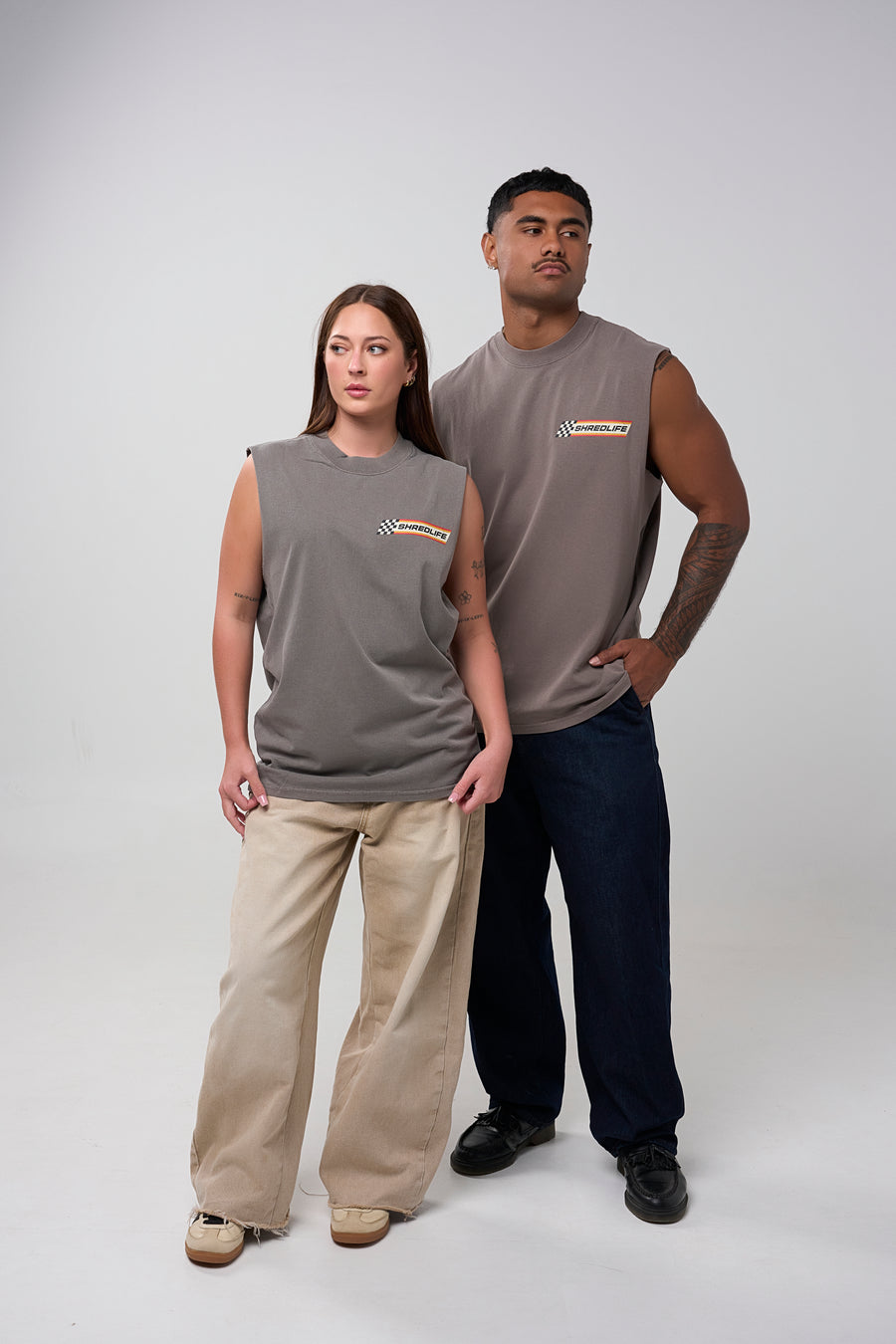 SPEEDWAY TANK - FADED GREY