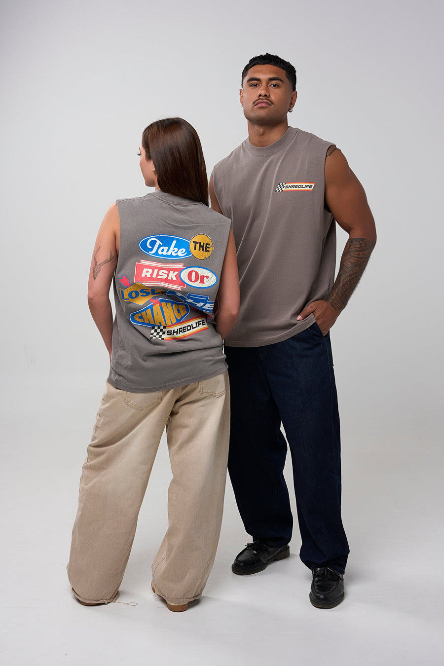 SPEEDWAY TANK - FADED GREY