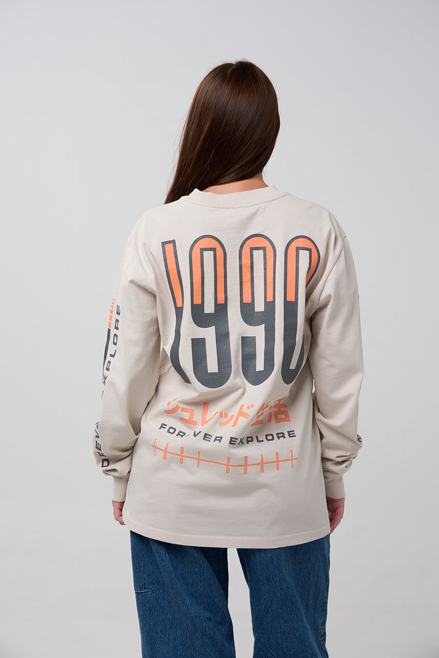 RACER LONG SLEEVE - FADED BONE