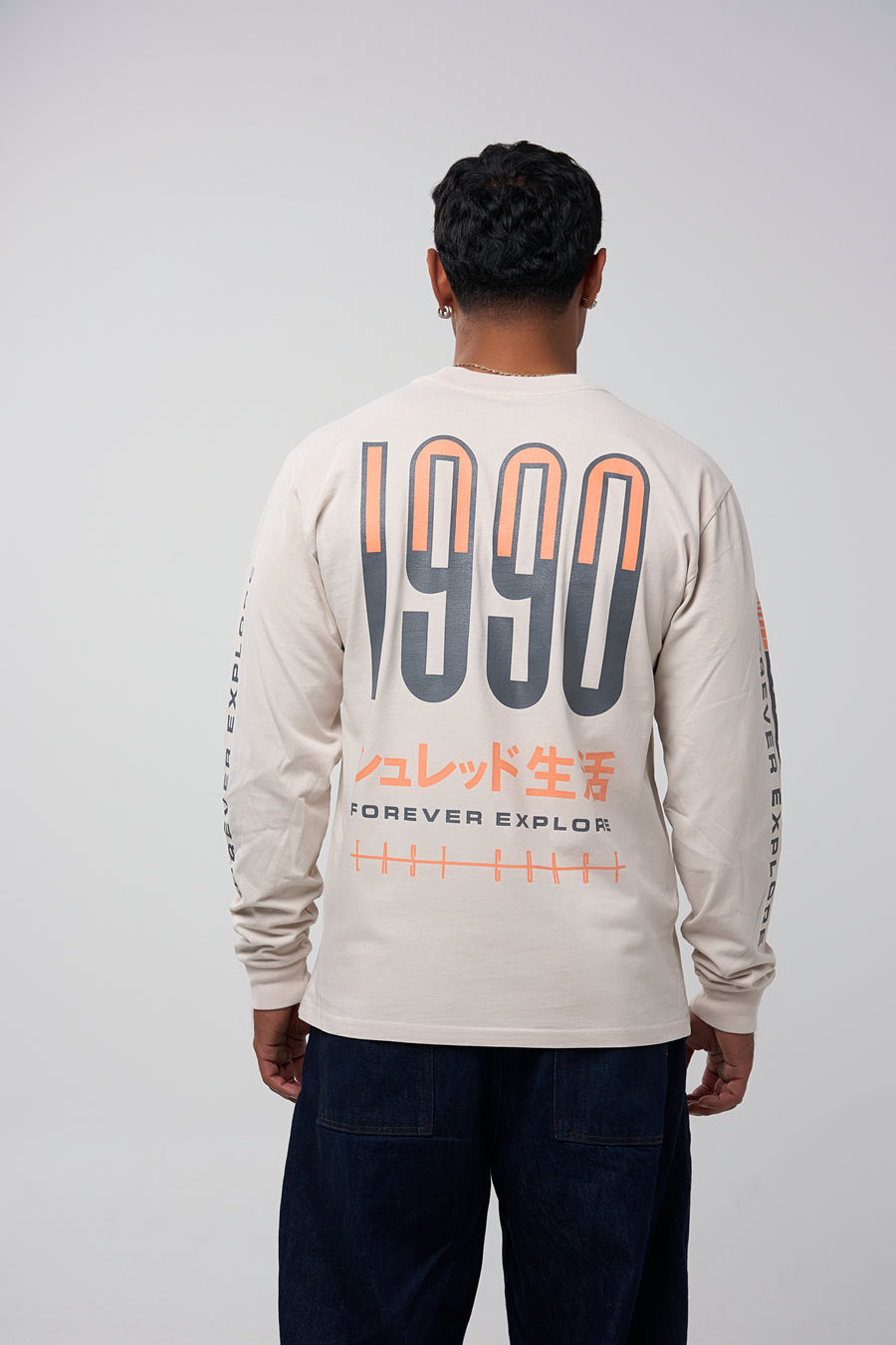 RACER LONG SLEEVE - FADED BONE